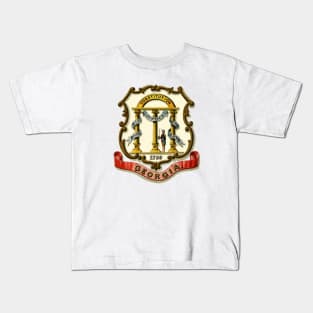 1876 Georgia Coat of Arms Kids T-Shirt
